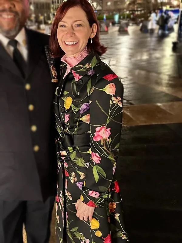 Elsbeth 2024 Carrie Preston Floral Trench Coat