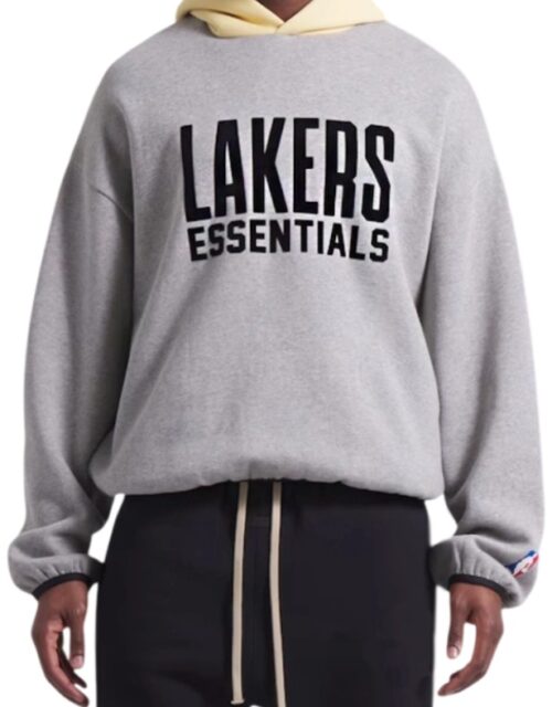 Los Angeles FOG Essentials Lakers Grey Hoodie