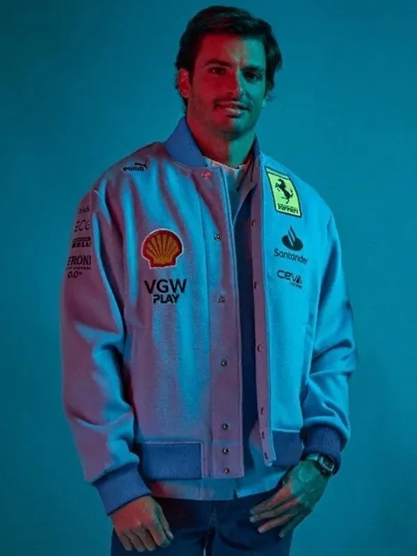 Ferrari Blue Miami Grand Prix jacket