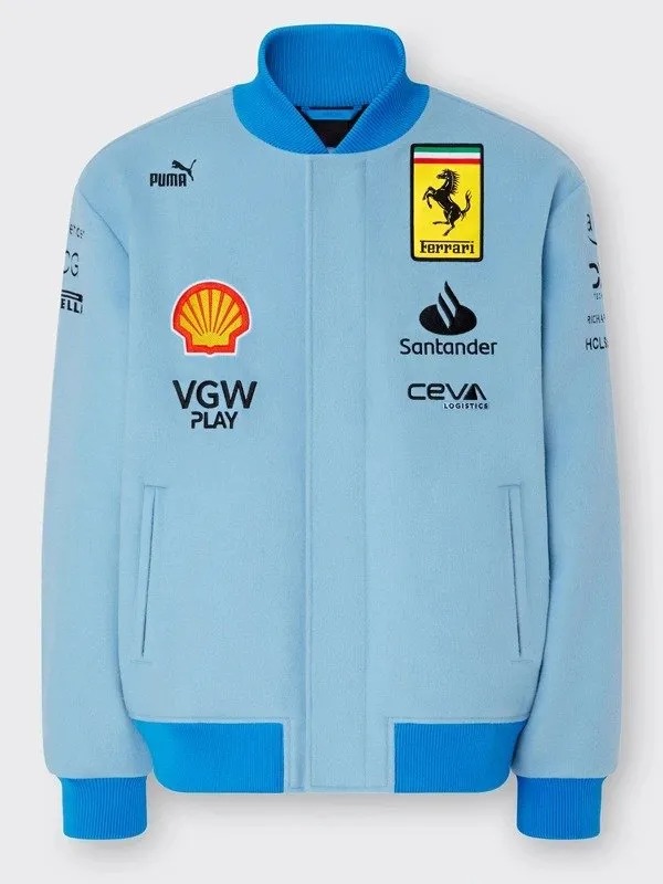 Ferrari Blue Miami Grand Prix jacket