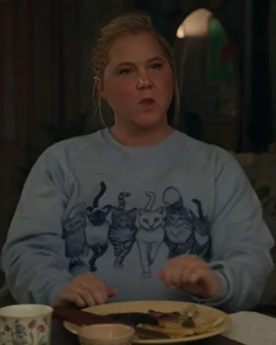 Kinda Pregnant 2025 Amy Schumer Grey Graphic Sweatshirt