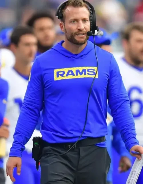 LA Rams Sideline Blue Hoodie
