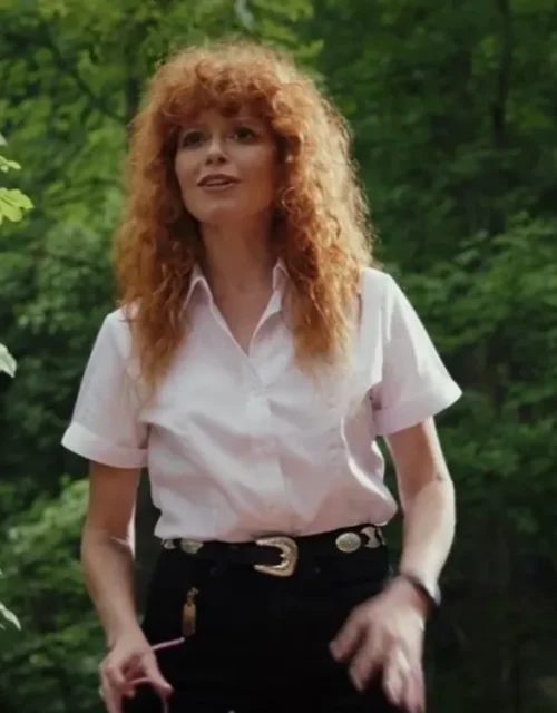 Poker Face Natasha Lyonne Pink Shirt