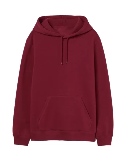 Maroon Pullover Hoodie For Unisex