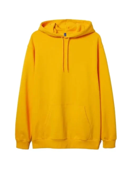 Yellow Pullover Unisex Hoodie in Fleece