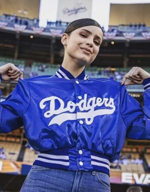 Sofia Carson Dodgers Bomber Jacket