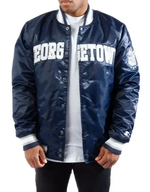 Men’s Georgetown Blue Bomber Jacket