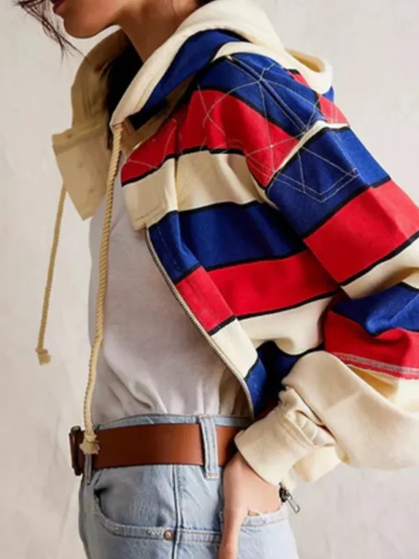 Superman And Lois S04 Kelcey Mawema Striped Hoodie