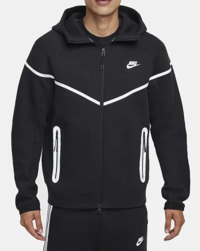 Tech Windrunner Black Reflective Jacket