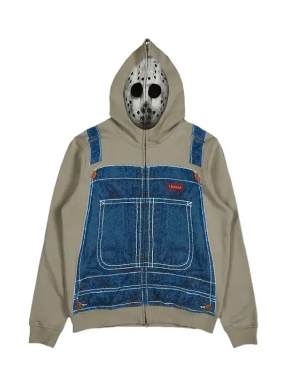 The Death Of Slim Shady Grey Zipper Hoodie