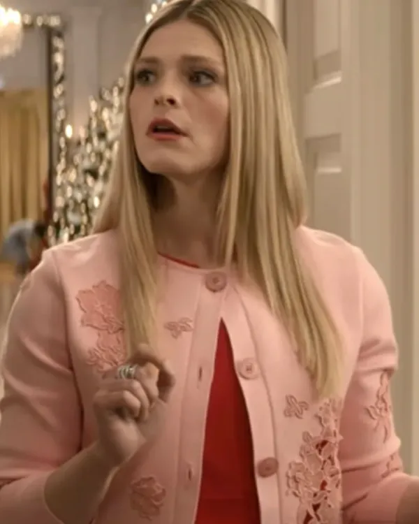 The Residence 2025 Molly Griggs Pink Floral Applique Cardigan