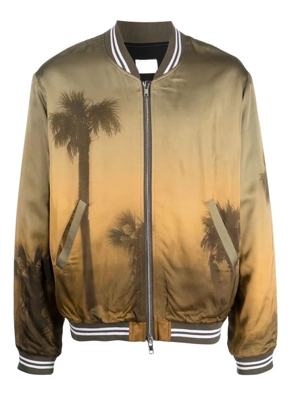 The Voice S26 Michael Bublé Palm Tree Print Bomber Jacket