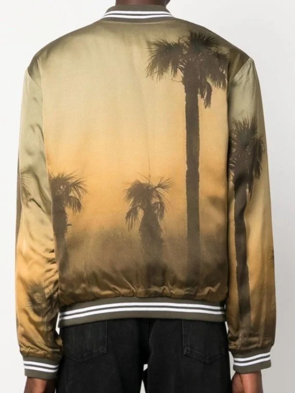 The Voice S26 Michael Bublé Palm Tree Print Bomber Jacket