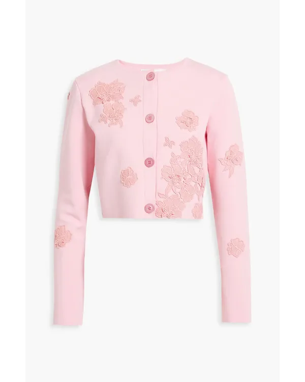 The Residence 2025 Molly Griggs Pink Floral Applique Cardigan