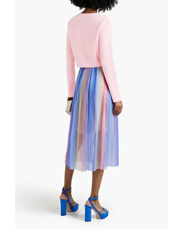 The Residence 2025 Molly Griggs Pink Floral Applique Cardigan