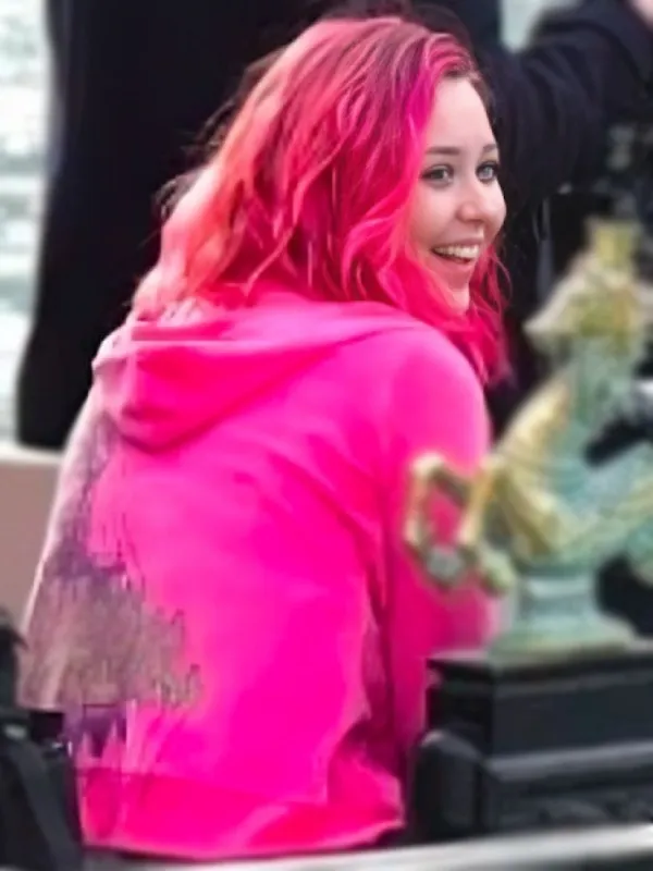 Disclaimer 2024 Liv Hill Pink Zipper Hoodie