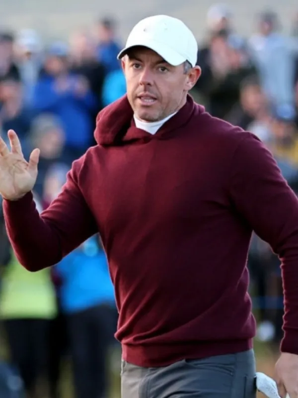 Rory McIlroy Amgen Irish Open 2024 Maroon Hoodie