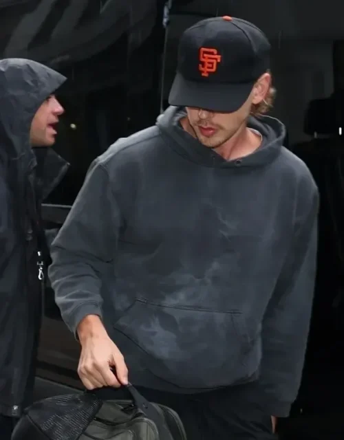 Austin Butler Caught Stealing 2024 Grey Hoodie