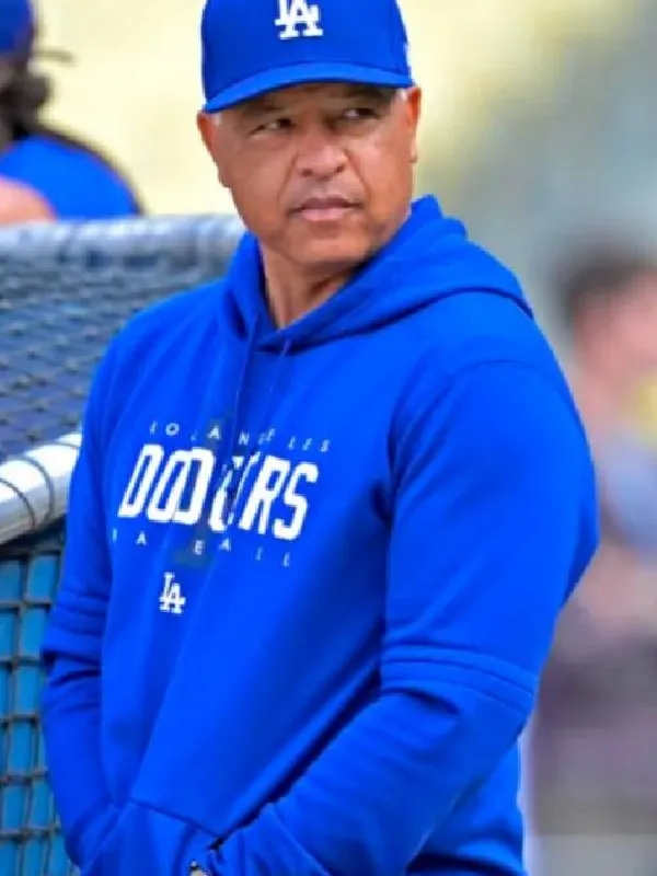 Dave Roberts LA Dodgers 2024 Blue Pullover Hoodie