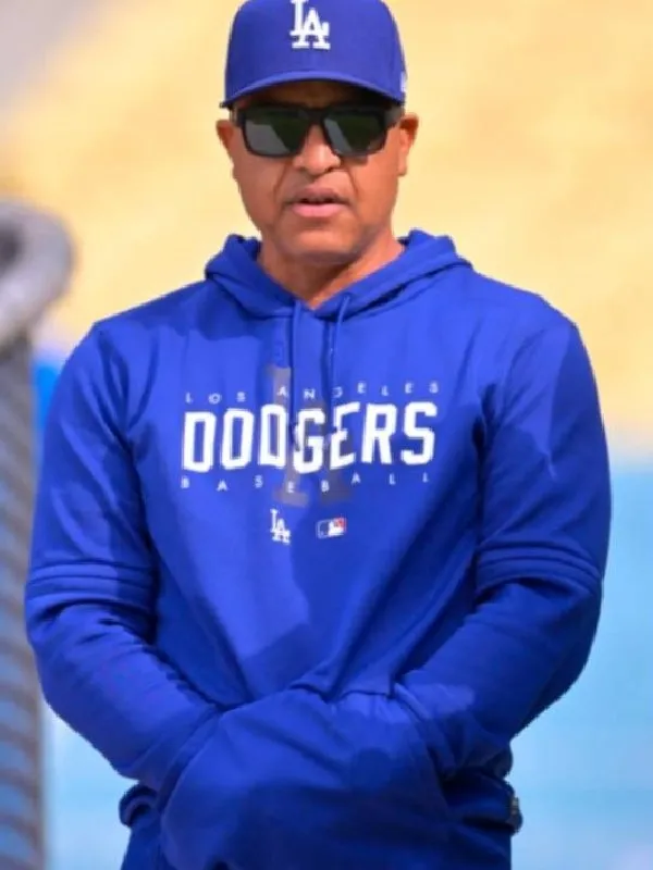 Dave Roberts LA Dodgers 2024 Blue Pullover Hoodie