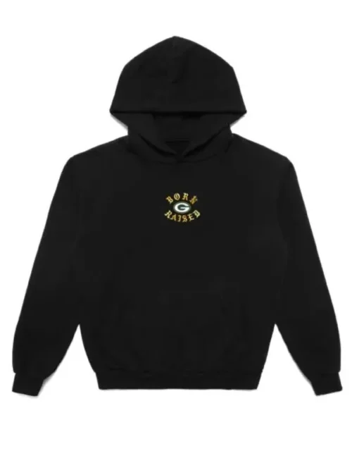 Green Bay Packers Chrome Rocker Black Hoodie