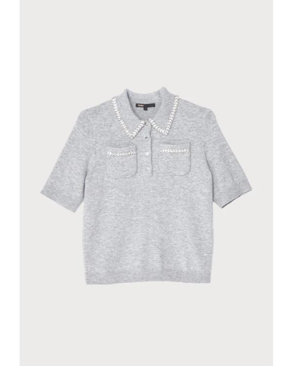 Poppas House Tetona Jackson Grey Embellished Shirt