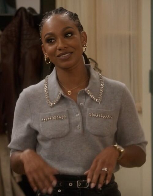 Poppas House Tetona Jackson Grey Embellished Shirt