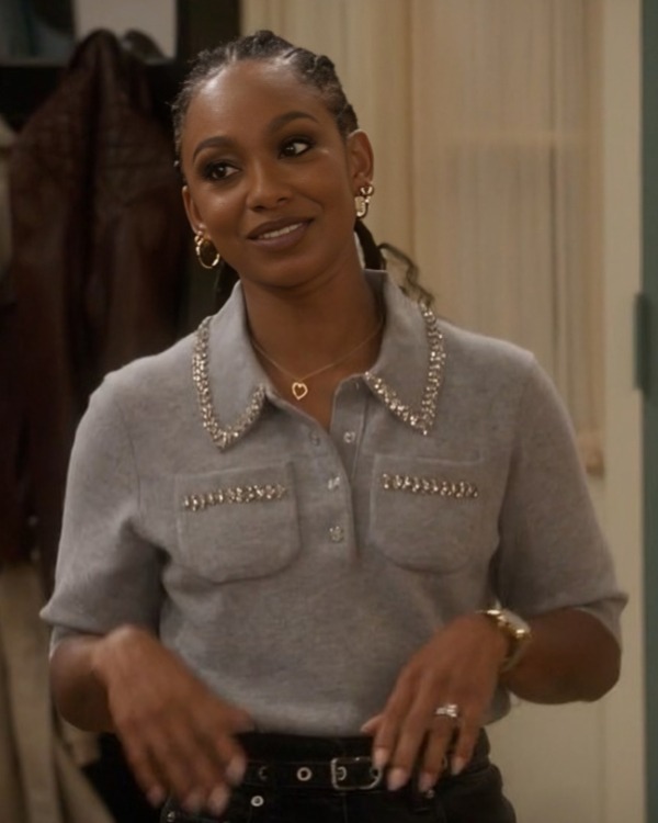 Poppas House Tetona Jackson Grey Embellished Shirt