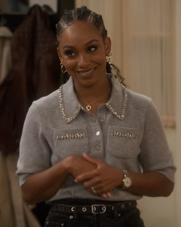 Poppas House Tetona Jackson Grey Embellished Shirt