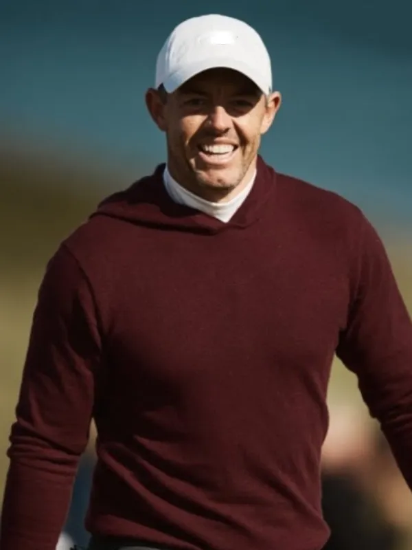 Rory McIlroy Amgen Irish Open 2024 Maroon Hoodie