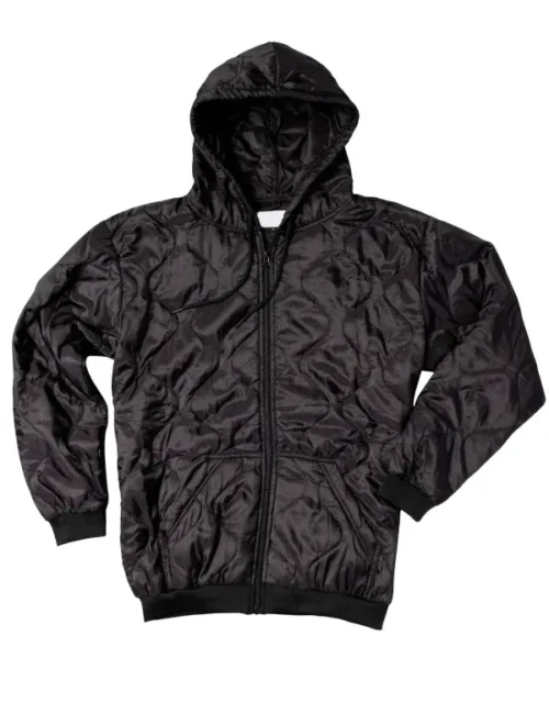 Woobie Quilted Zip-Up Jacket Hoodie