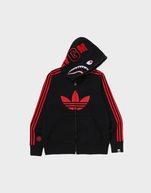 BAPE x Adidas Shark Fleece Hoodie
