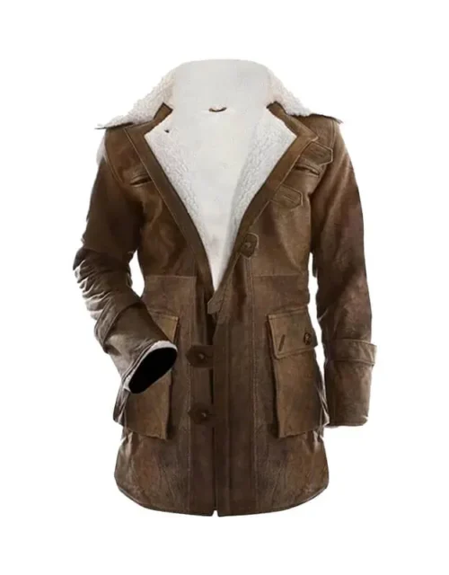 Batman Dark Knight Rises Bane Shearling Coat