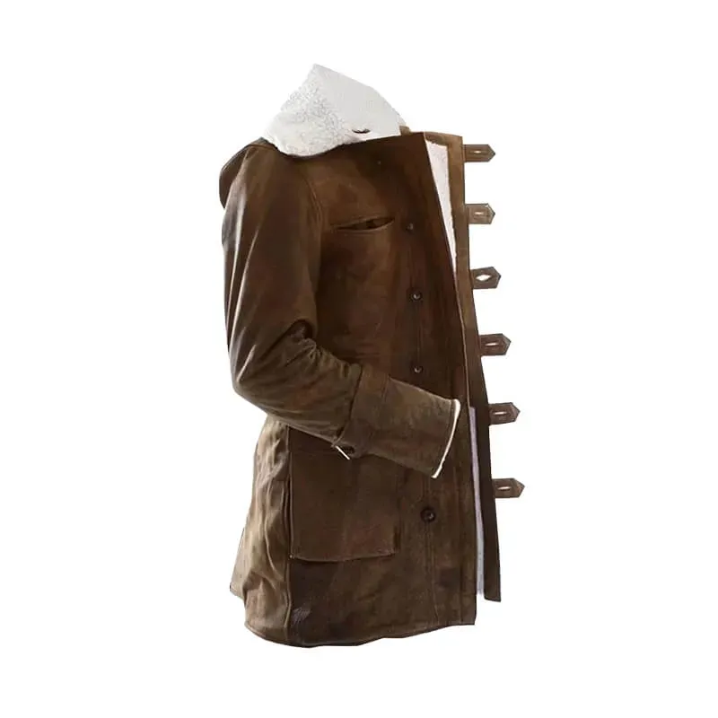 Batman Dark Knight Rises Bane Shearling Coat