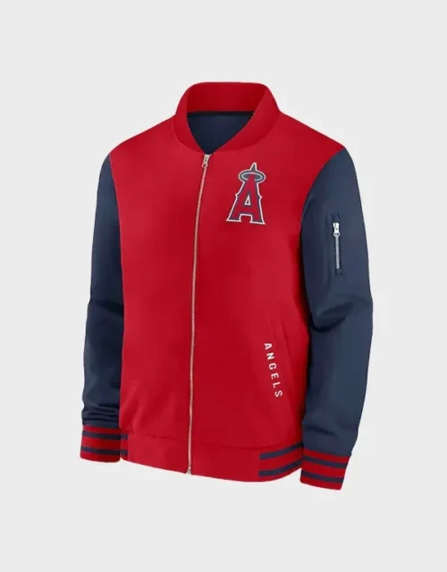 LA Angels Collection Dugout Bomber Jacket