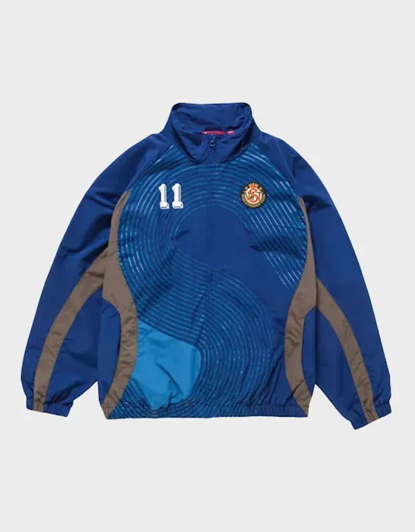 Supreme Exclusive S Logo Navy Track Jacket - Ralph Outfits