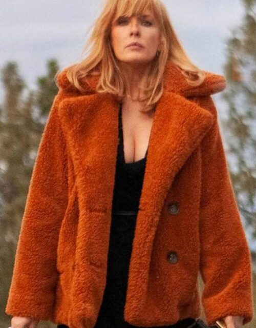 Kelly Reilly Yellowstone Beth Dutton Fur Jacket