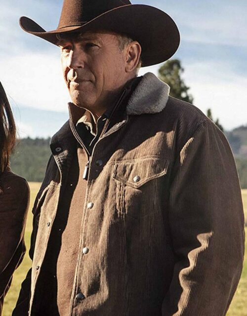 Kevin Costner Yellowstone John Dutton Corduroy Jacket