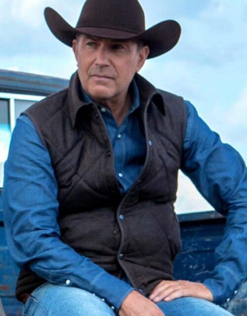 Kevin Costner Yellowstone John Dutton Quilted Vest