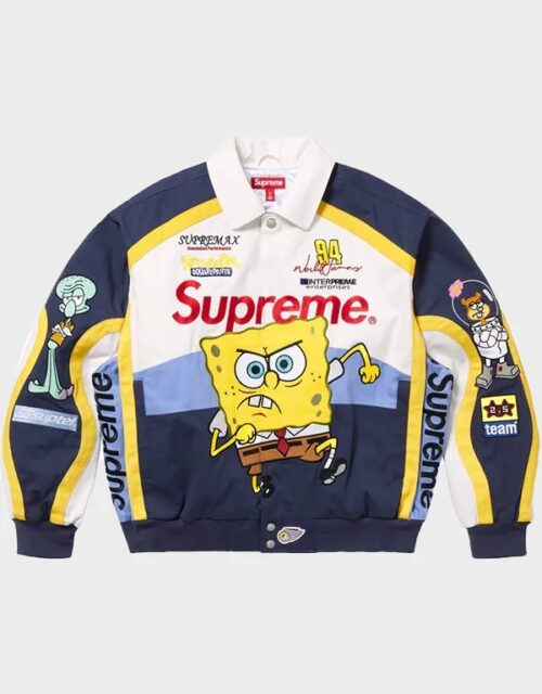 Supreme X SpongeBob SquarePants White Jacket