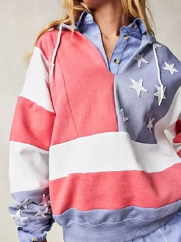 Tricia Fix American Flag Hoodie