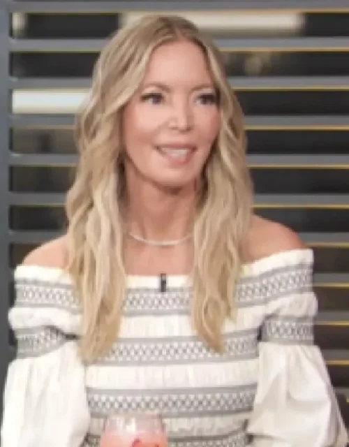 2025 Access Daily Jeanie Buss Off The Shoulder Top