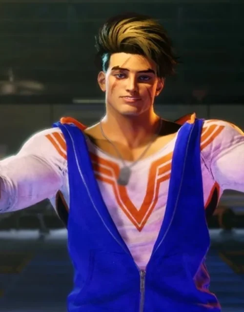 Capcom Street Fighter 6 Luke Blue Sleeveless Hoodie