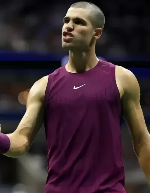 2025 US Open Carlos Alcaraz Purple Tank Top
