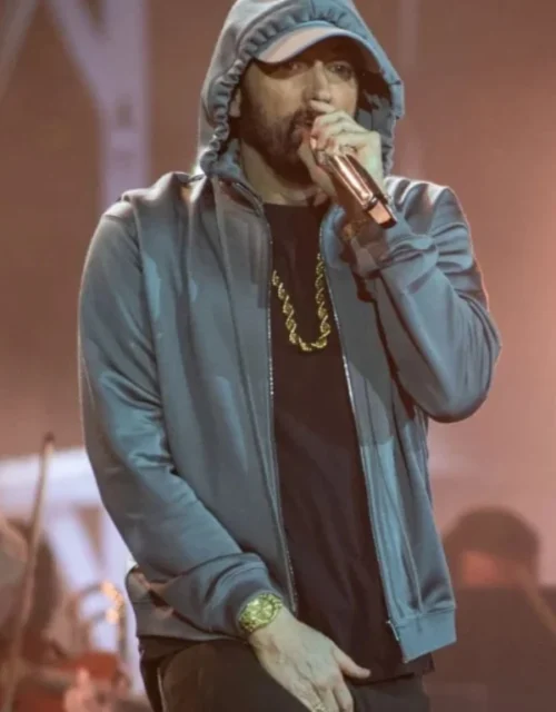 Eminem Grey Zipup Hoodie