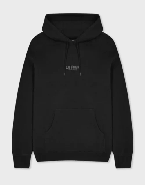 Worldwide Globe Black Hoodie