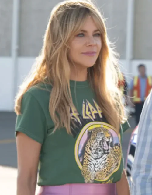 S01 Kaitlin Olson High Potential Green Def Leppard T-Shirt