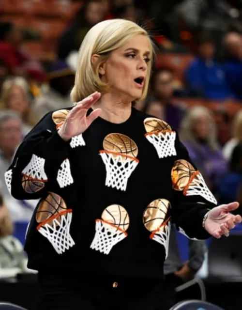 LSU Kim Mulkey Game Basketball Hoop Sweatshirt