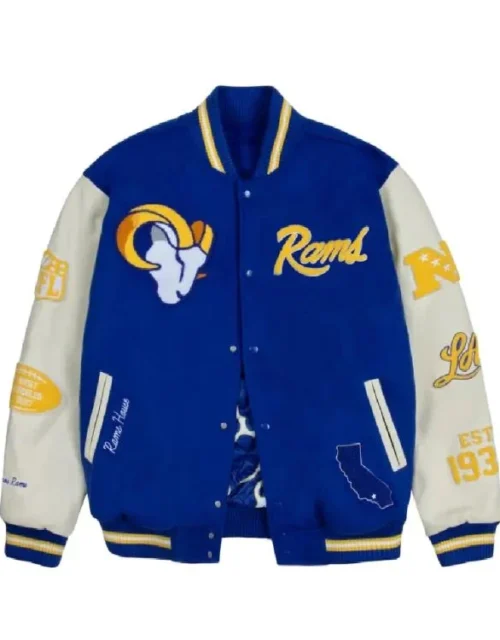 Los Angeles Rams Royal Blue Letterman Jacket