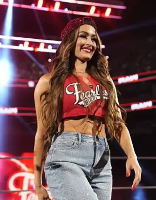 Monday Night Nikki Bella RAW Fearless Nikki Red Top